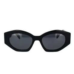 Ovale solbriller med grå linser