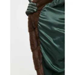 Oversized Faux Fur Coat - Brun