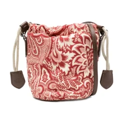 Paisley Drawstring Bucket Bag
