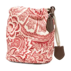 Paisley Drawstring Bucket Bag