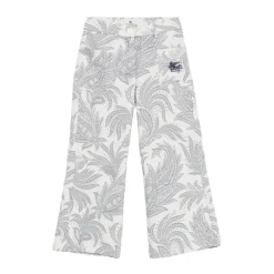 Paisley Print Wide Trousers