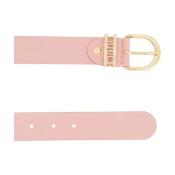 Peach Pink Faux Leather Bælte