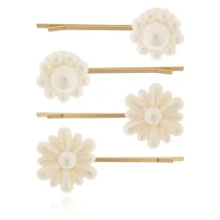 Pearl Flower Hairclips