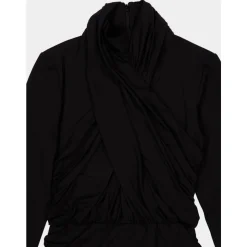 Plisseret Jersey Midi Kjole