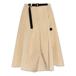 Plisseret Midi Nederdel