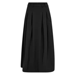 Plisseret nederdel med bæltestropper