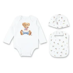 Polo Bear Bomuldsgavesæt med 3 dele