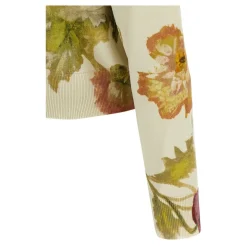 Poppy-Print Cardigan