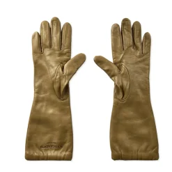 Prægede Logo Læderhandsker