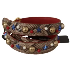 Python Læder Studded Strop