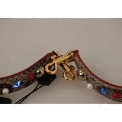 Python Læder Studded Strop