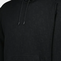 Quilted Hoodie Oblique Print