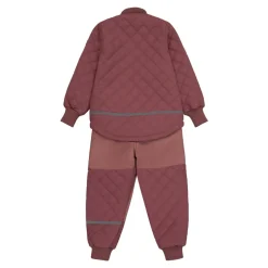 Quiltet Termosæt med Fleece - Rose Brown
