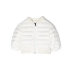 Quiltet Vatteret Jakke med Logo Patch