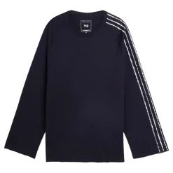 Raw Edge 3-Stripes Langærmet T-shirt
