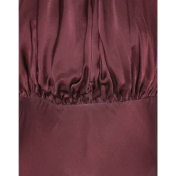 Rød Halterneck Maxi Kjole