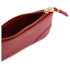 Rød Læder Linje Pung