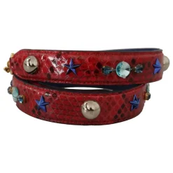 Rød Læder Skulderrem til Kvinders Håndtasker