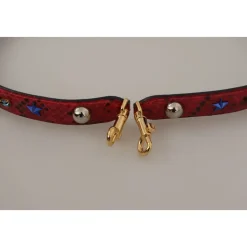 Rød Læder Skulderrem til Kvinders Håndtasker