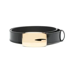 Rektangulært G Spænde Læderbælte