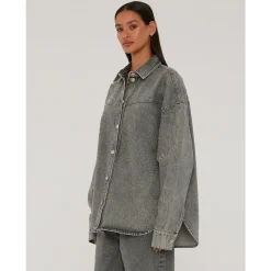 Rhinestone Denim Skjorte