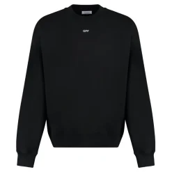 Ribbet Bomuld Crew-Neck Sweatshirt