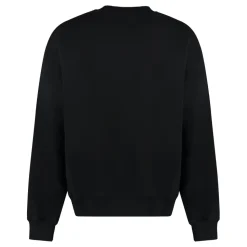 Ribbet Bomuld Crew-Neck Sweatshirt