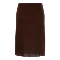 Ribstrikket Pencil Skirt