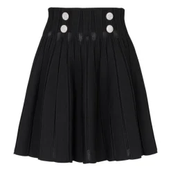 Ribstrikket skater nederdel