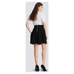 Ribstrikket skater nederdel