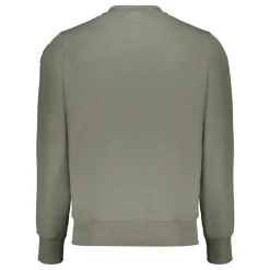 Ribstrikket sweatshirt med rund hals og logomærke