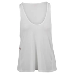 Ribstrikket tanktop med logoplade