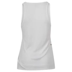 Ribstrikket tanktop med logoplade