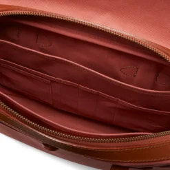 Robust Twill Læder Dokumentmappe