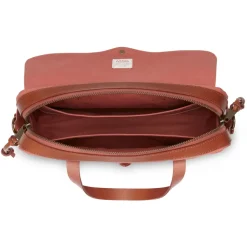 Robust Twill Læder Dokumentmappe