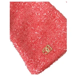 Rosa Lurex Arm Længde Handsker