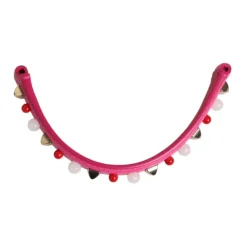 Rosa Smykket Læder Taskehåndtag Strop