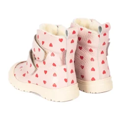 Rose Hearts Vinterstøvle med Velcro