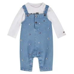 Salopette og T-shirt sæt