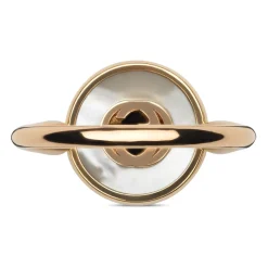 Sammenføjelig ring i lyserødguld, mop, diamant, gg pavé