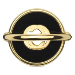 Sammensatte ring i gult guld, onyx og diamant