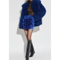 Satin Big Flower Skirt