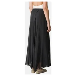 Silke Chiffon Lang Nederdel