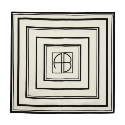 Silke Monogram Tørklæde - Printet Stil