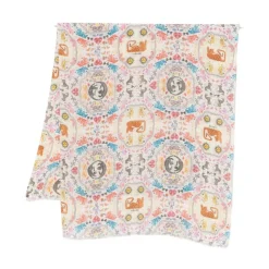 Silke- og nylonhalstørklæde