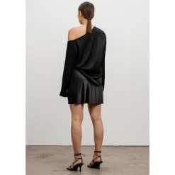 Silke Skråskåret Nederdel