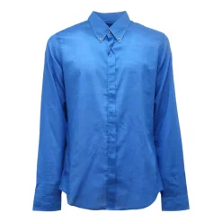 Skinny Shirt i Elektrisk Blå