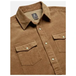 Skjorte i Blå Fløjl med Regular Fit