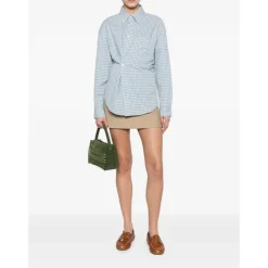 Skjorte i ternet bomuld