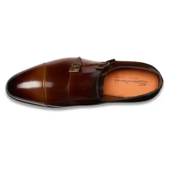 Sko med dobbeltspænde